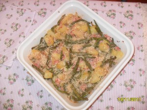 Tortino di fagiolini e patate