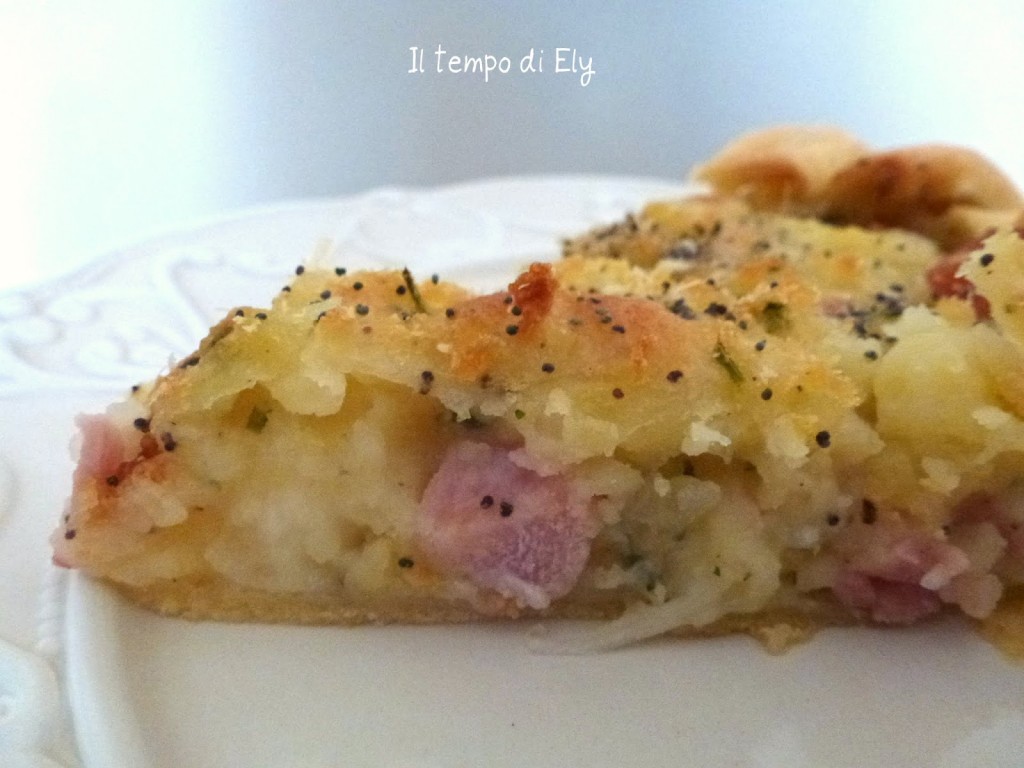 Torta di patate e prosciutto cotto