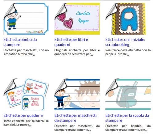 Etichette Per Quaderni E Libri Pronte Da Stampare