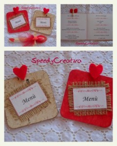 Menù, tableau e coni portariso per il vostro matrimonio