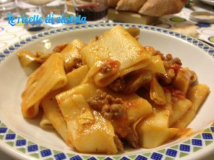 paccheri alla salsiccia