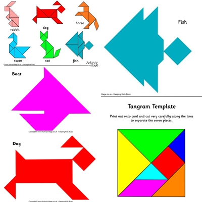 collage tangram