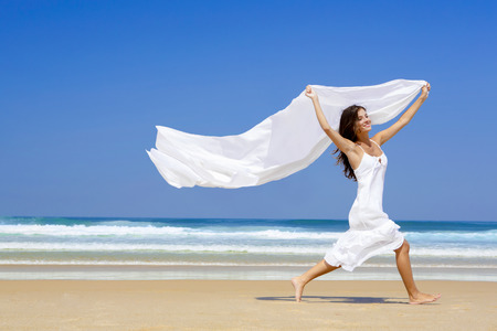 ragazza in spiaggia